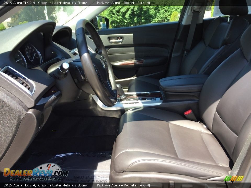 2015 Acura TLX 2.4 Graphite Luster Metallic / Ebony Photo #11