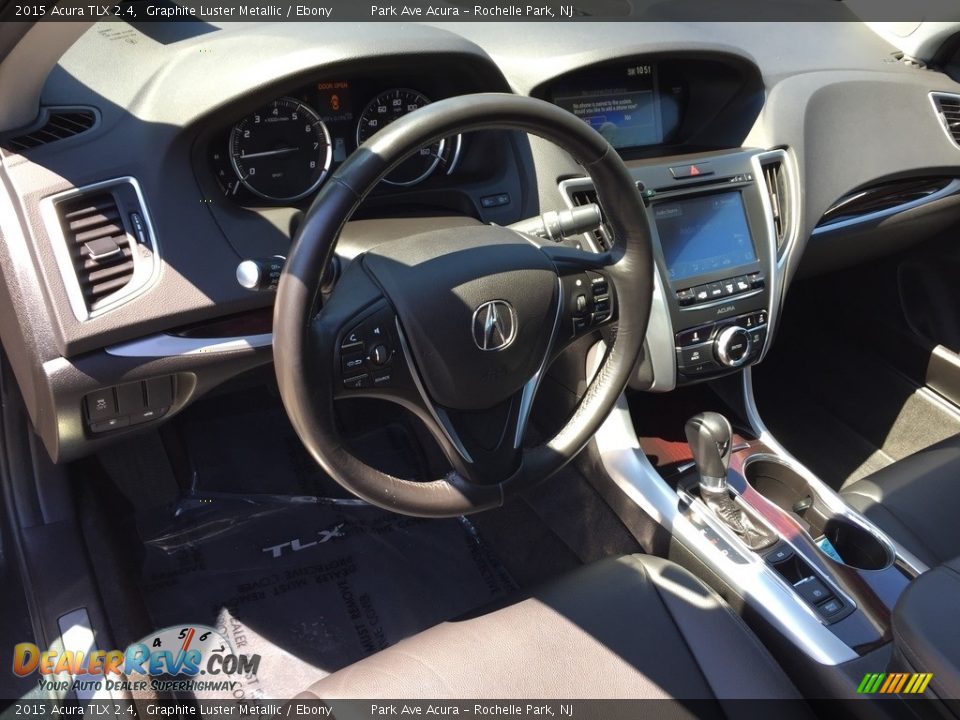 2015 Acura TLX 2.4 Graphite Luster Metallic / Ebony Photo #12