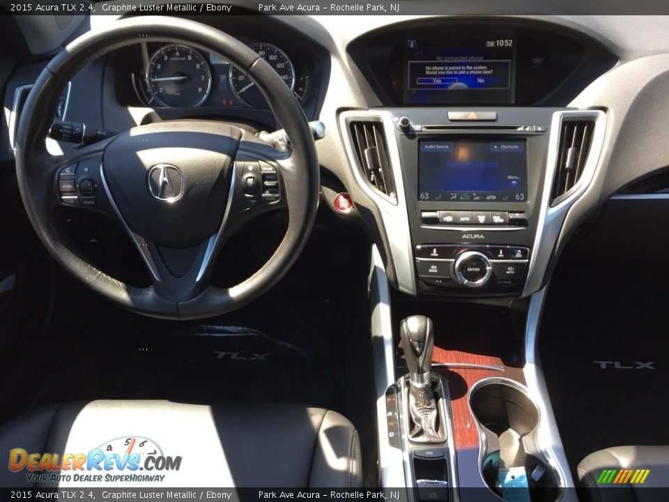 2015 Acura TLX 2.4 Graphite Luster Metallic / Ebony Photo #13