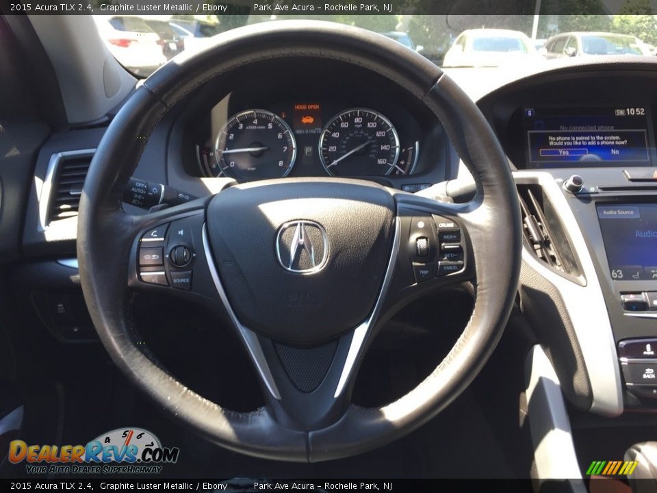 2015 Acura TLX 2.4 Graphite Luster Metallic / Ebony Photo #16