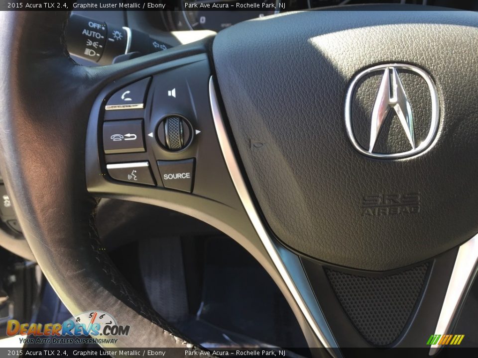 2015 Acura TLX 2.4 Graphite Luster Metallic / Ebony Photo #17