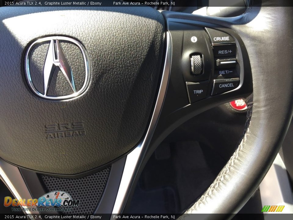 2015 Acura TLX 2.4 Graphite Luster Metallic / Ebony Photo #18