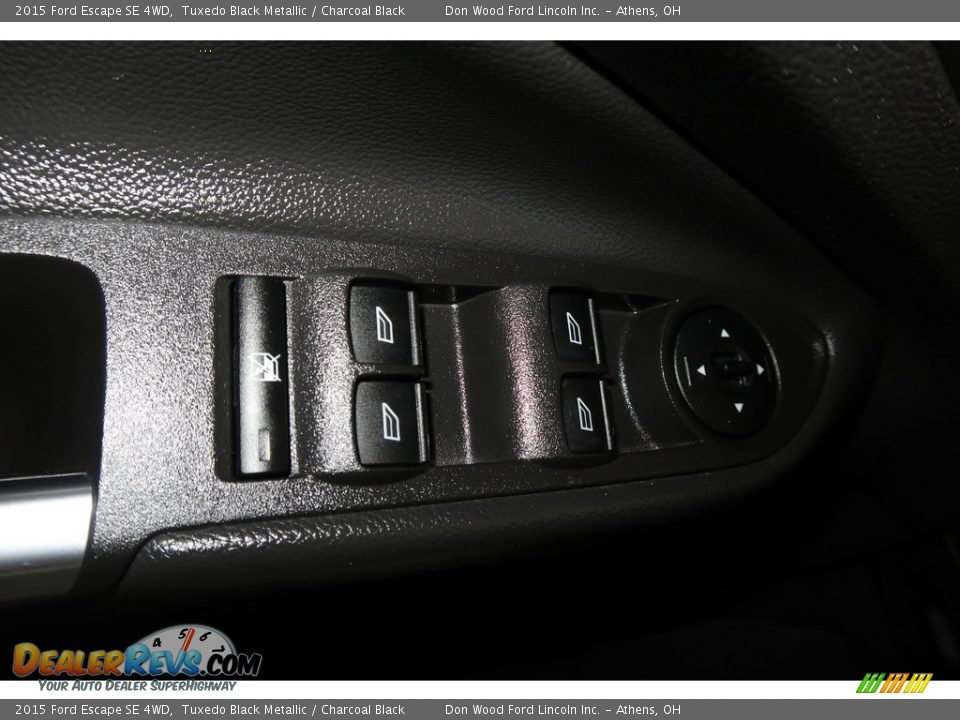 2015 Ford Escape SE 4WD Tuxedo Black Metallic / Charcoal Black Photo #34