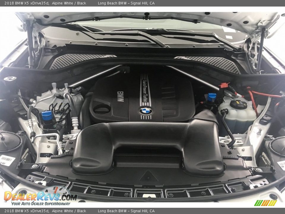2018 BMW X5 xDrive35d Alpine White / Black Photo #8