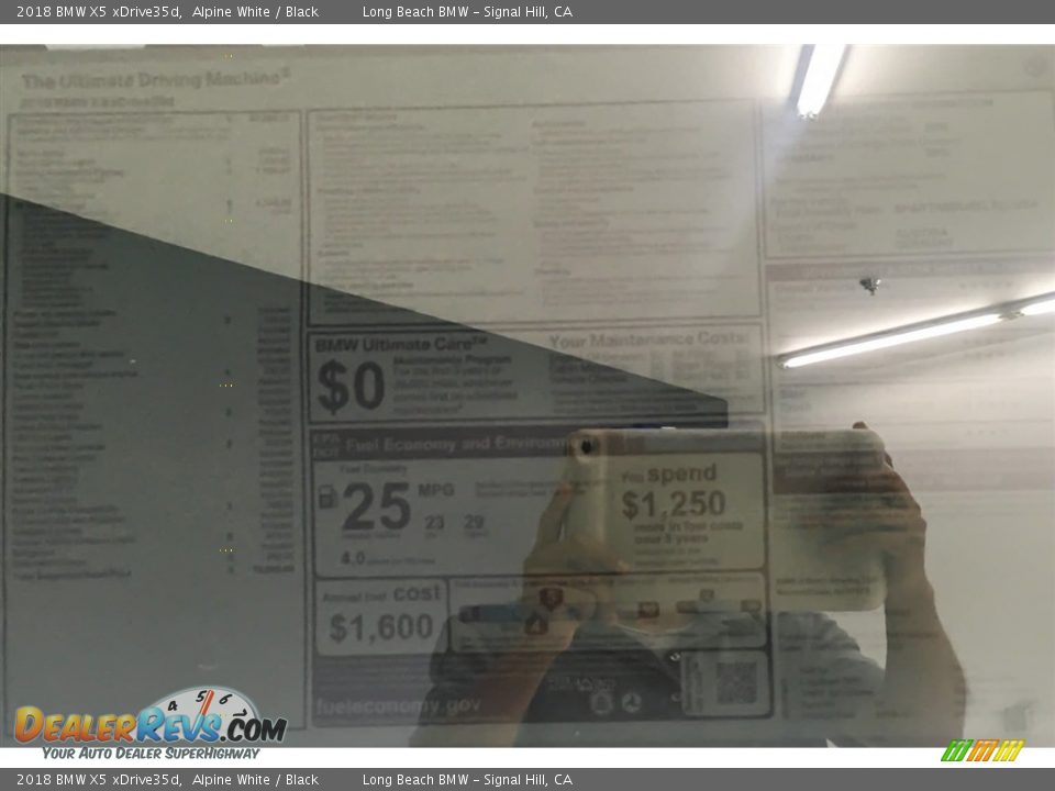 2018 BMW X5 xDrive35d Alpine White / Black Photo #10