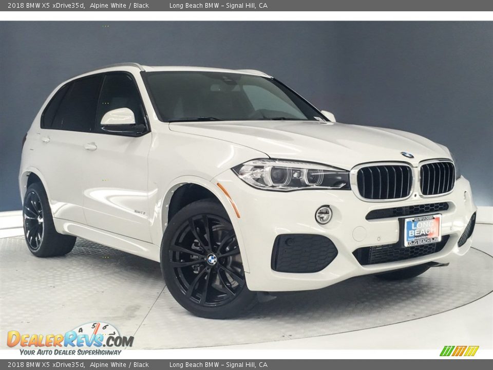 2018 BMW X5 xDrive35d Alpine White / Black Photo #12