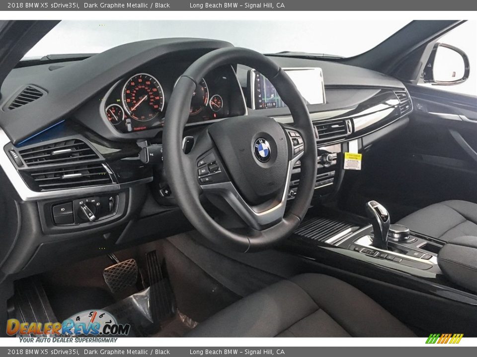 2018 BMW X5 sDrive35i Dark Graphite Metallic / Black Photo #6