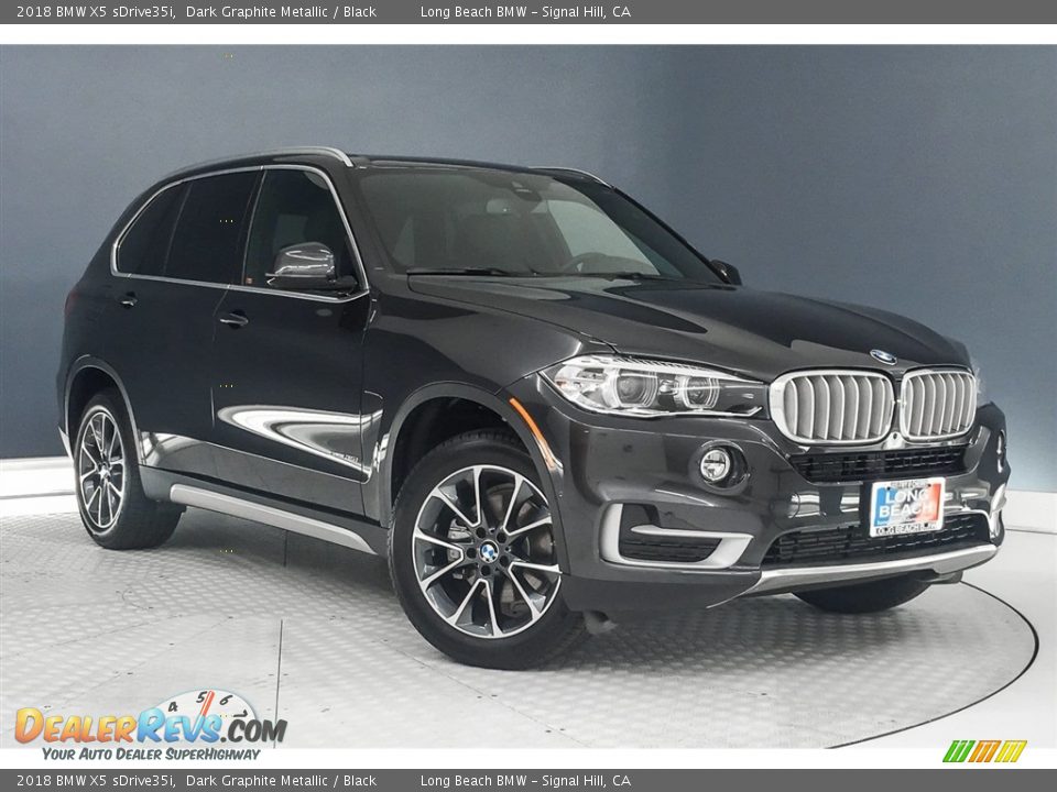 2018 BMW X5 sDrive35i Dark Graphite Metallic / Black Photo #12