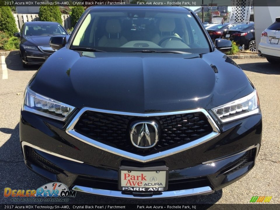 2017 Acura MDX Technology SH-AWD Crystal Black Pearl / Parchment Photo #8