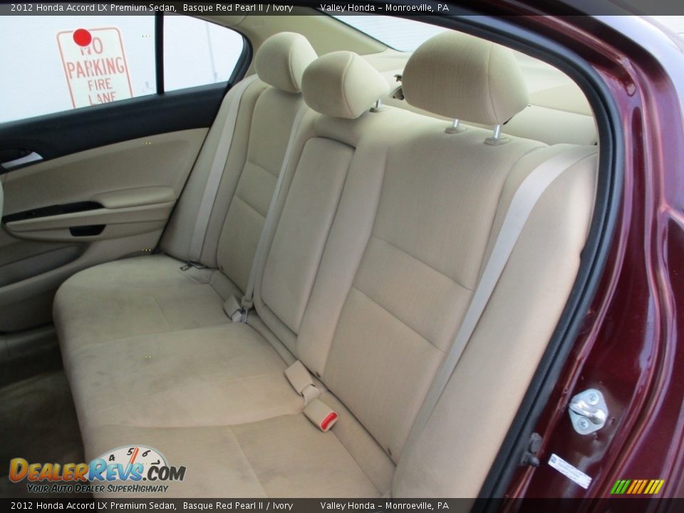 2012 Honda Accord LX Premium Sedan Basque Red Pearl II / Ivory Photo #12
