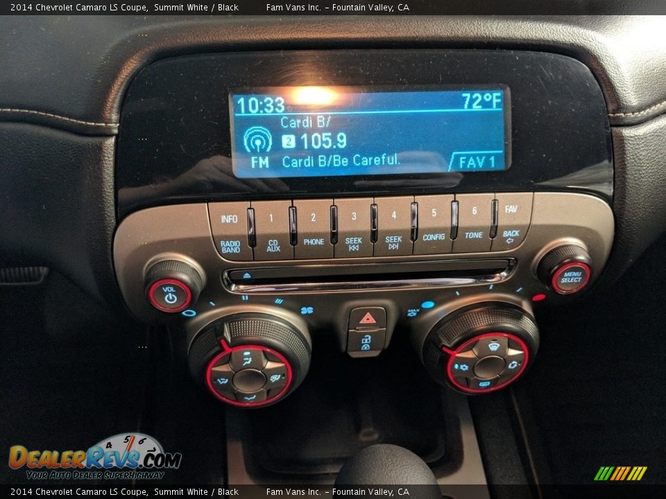 2014 Chevrolet Camaro LS Coupe Summit White / Black Photo #7