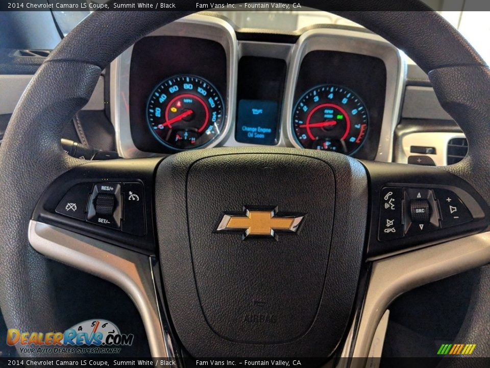 2014 Chevrolet Camaro LS Coupe Summit White / Black Photo #9