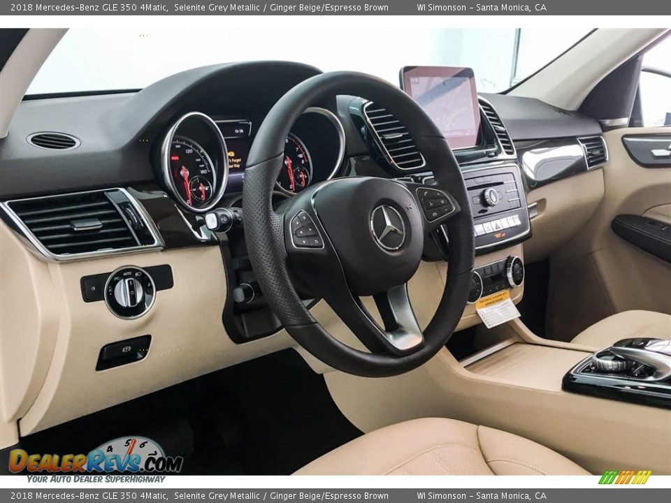 2018 Mercedes-Benz GLE 350 4Matic Selenite Grey Metallic / Ginger Beige/Espresso Brown Photo #5