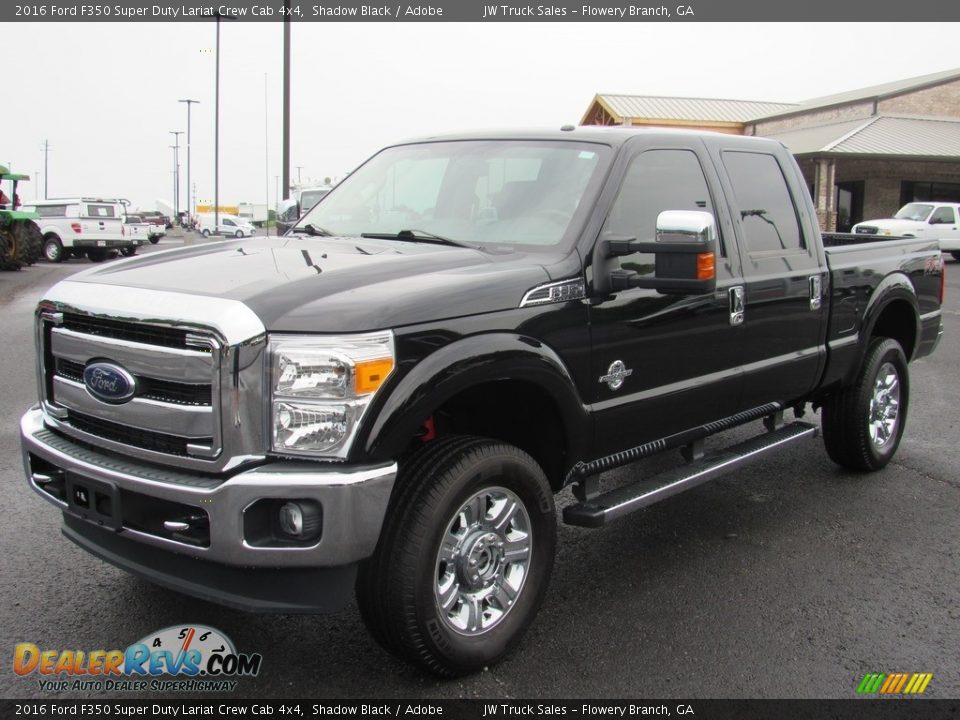 2016 Ford F350 Super Duty Lariat Crew Cab 4x4 Shadow Black / Adobe Photo #1