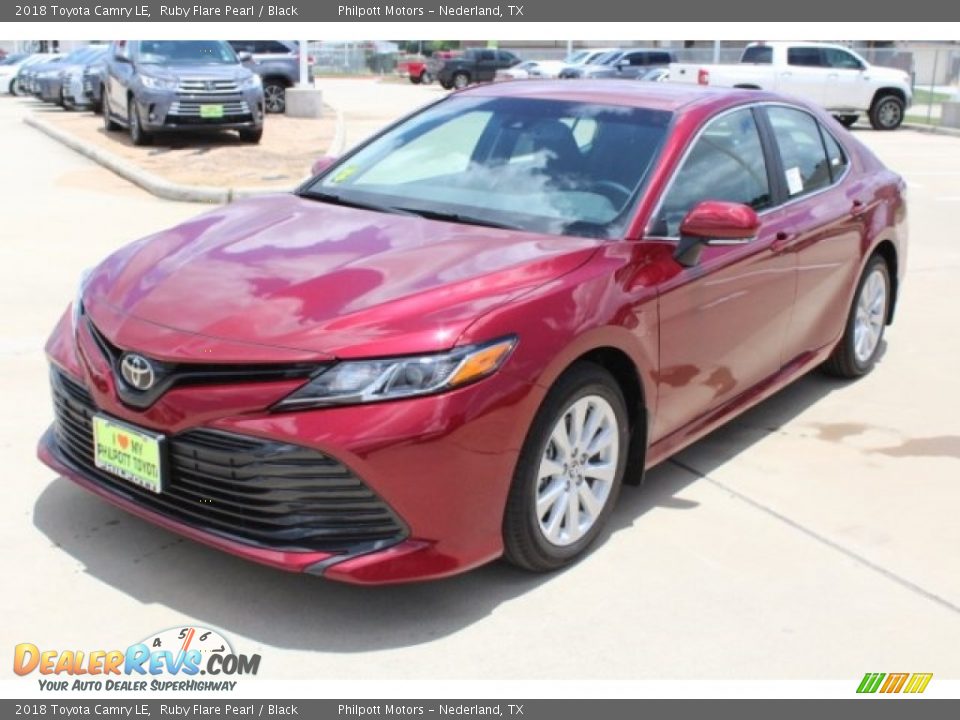 2018 Toyota Camry LE Ruby Flare Pearl / Black Photo #3