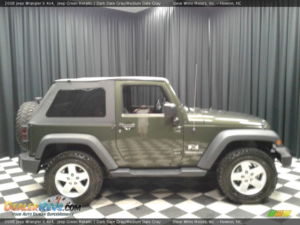 2008 Jeep Wrangler X 4x4 Jeep Green Metallic / Dark Slate Gray/Medium Slate Gray Photo #5