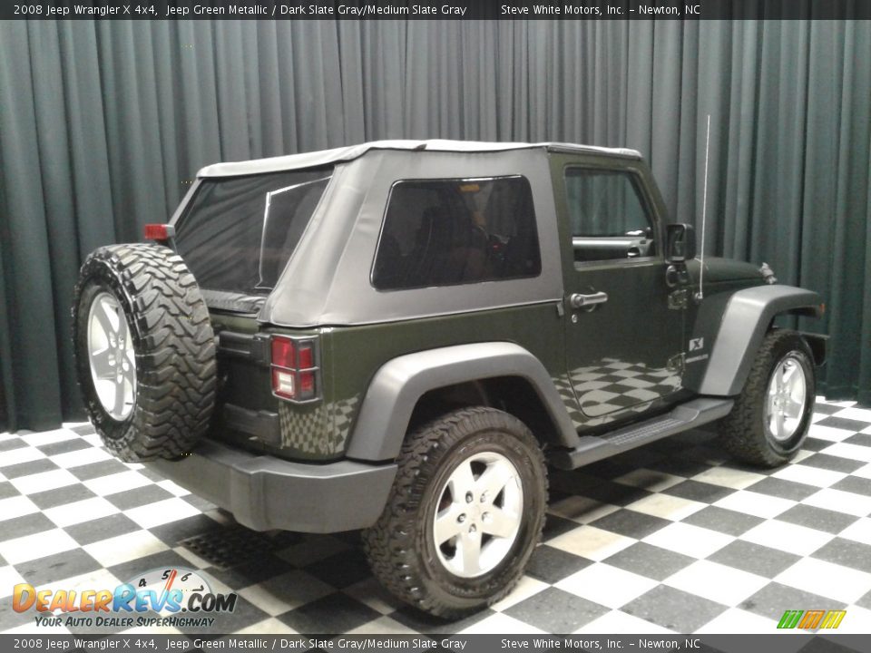 2008 Jeep Wrangler X 4x4 Jeep Green Metallic / Dark Slate Gray/Medium Slate Gray Photo #6