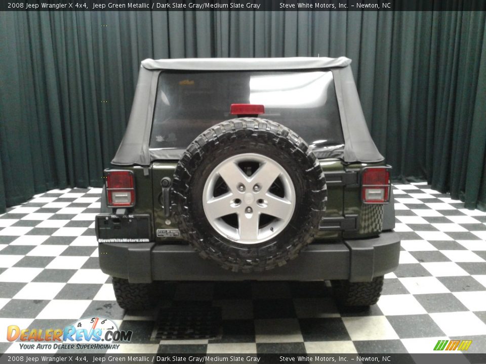 2008 Jeep Wrangler X 4x4 Jeep Green Metallic / Dark Slate Gray/Medium Slate Gray Photo #7