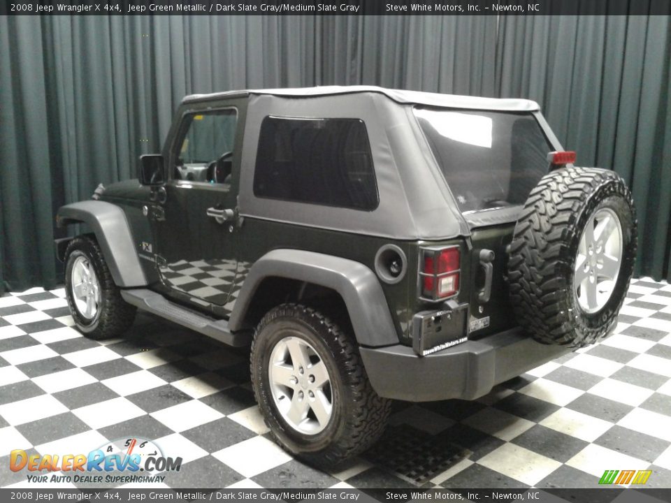 2008 Jeep Wrangler X 4x4 Jeep Green Metallic / Dark Slate Gray/Medium Slate Gray Photo #8
