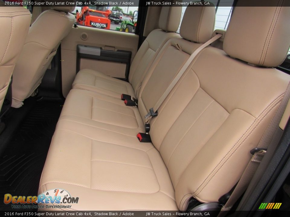 2016 Ford F350 Super Duty Lariat Crew Cab 4x4 Shadow Black / Adobe Photo #15