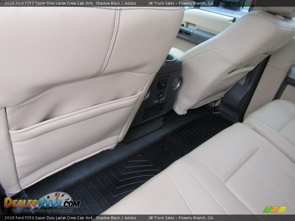 2016 Ford F350 Super Duty Lariat Crew Cab 4x4 Shadow Black / Adobe Photo #17
