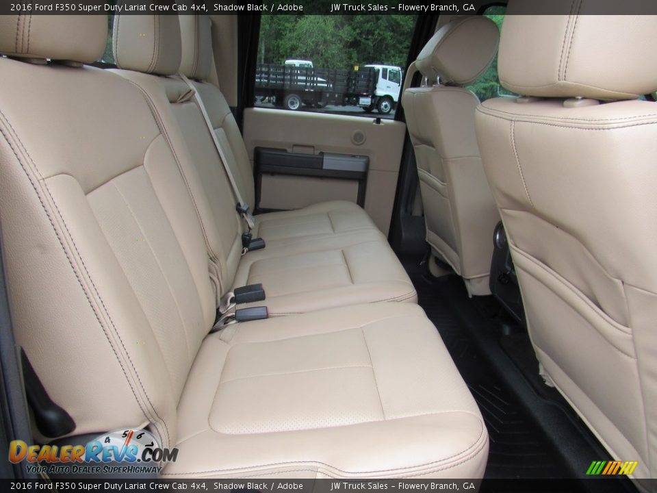 2016 Ford F350 Super Duty Lariat Crew Cab 4x4 Shadow Black / Adobe Photo #18