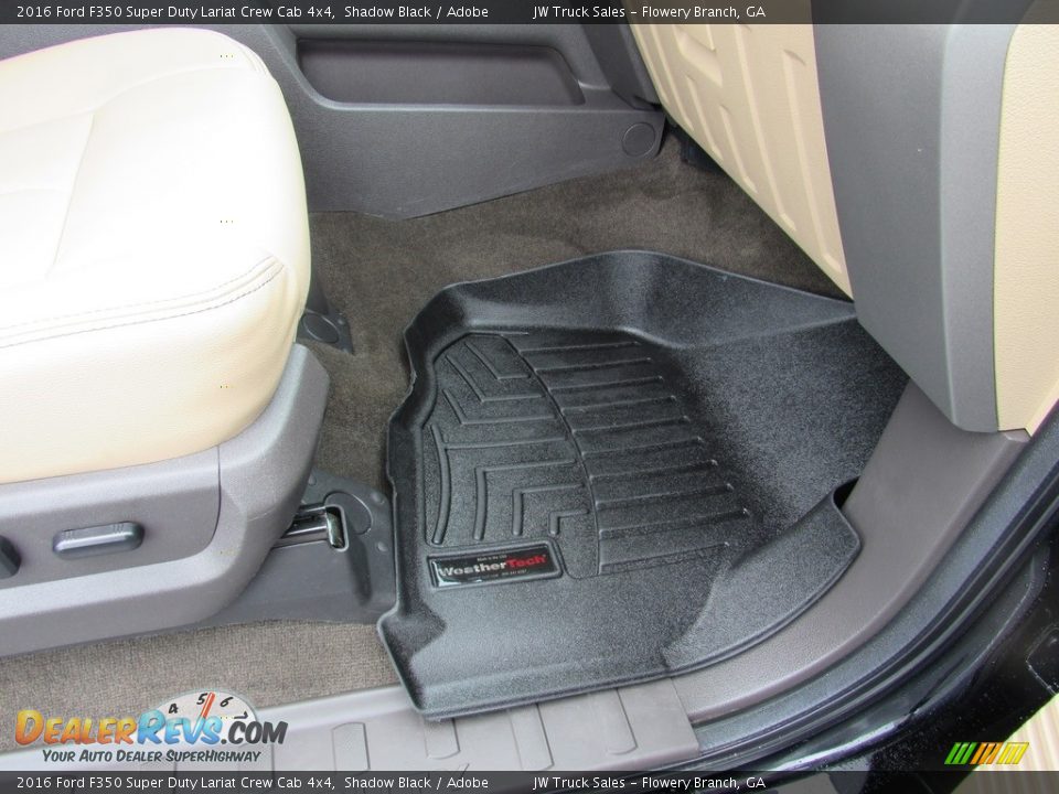 2016 Ford F350 Super Duty Lariat Crew Cab 4x4 Shadow Black / Adobe Photo #19