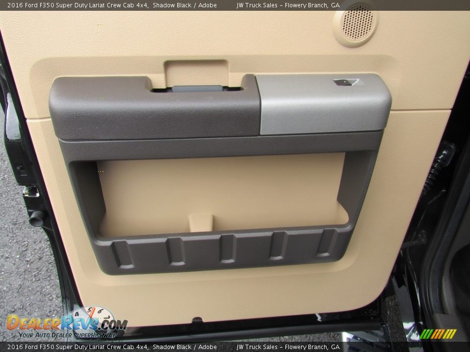 2016 Ford F350 Super Duty Lariat Crew Cab 4x4 Shadow Black / Adobe Photo #21