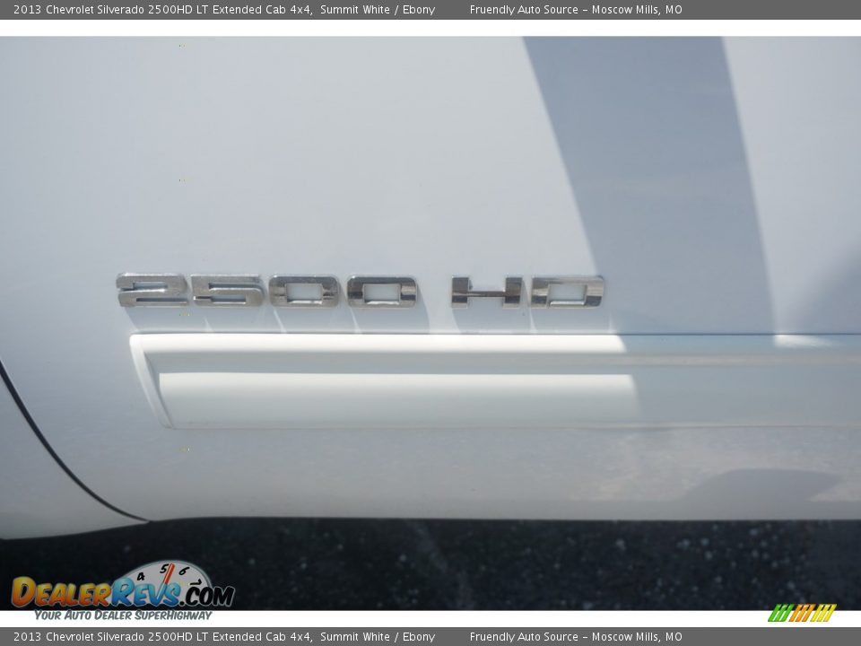 2013 Chevrolet Silverado 2500HD LT Extended Cab 4x4 Summit White / Ebony Photo #28