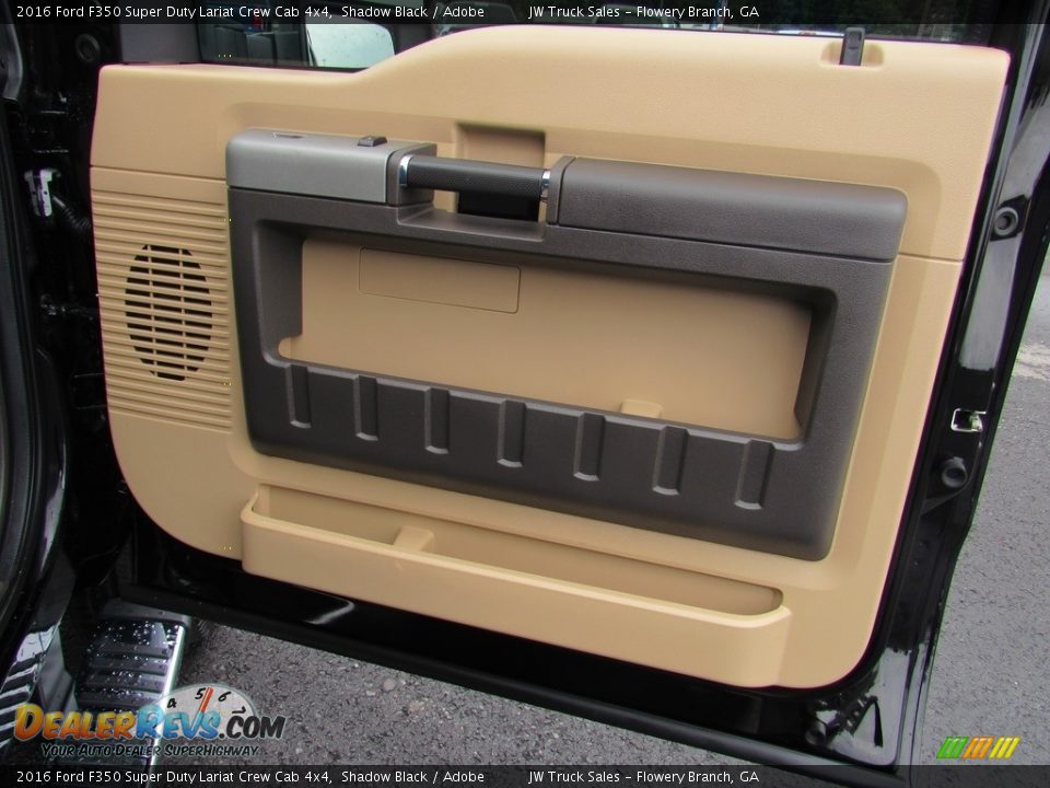 2016 Ford F350 Super Duty Lariat Crew Cab 4x4 Shadow Black / Adobe Photo #22
