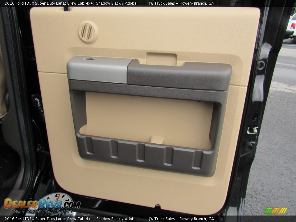 2016 Ford F350 Super Duty Lariat Crew Cab 4x4 Shadow Black / Adobe Photo #23