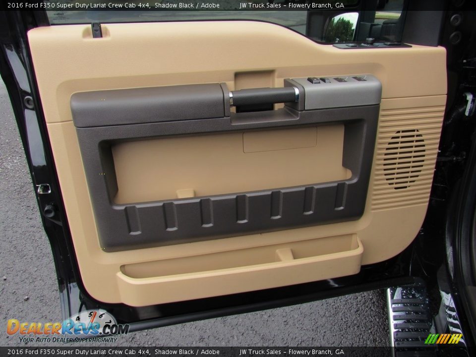 2016 Ford F350 Super Duty Lariat Crew Cab 4x4 Shadow Black / Adobe Photo #24