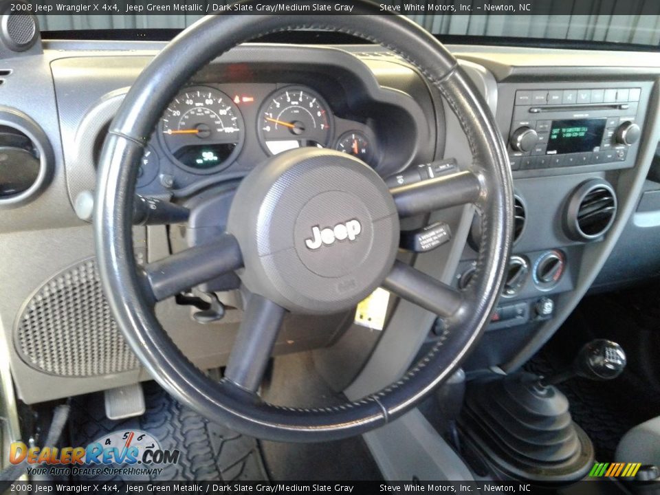 2008 Jeep Wrangler X 4x4 Jeep Green Metallic / Dark Slate Gray/Medium Slate Gray Photo #21