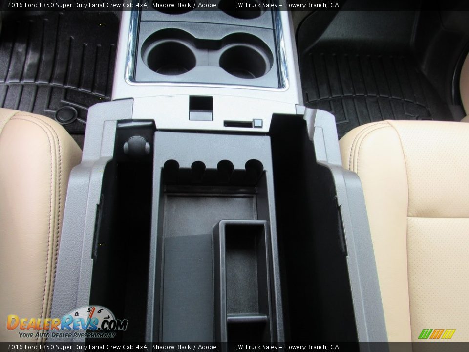 2016 Ford F350 Super Duty Lariat Crew Cab 4x4 Shadow Black / Adobe Photo #26