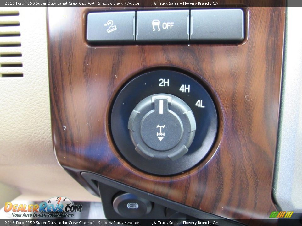 2016 Ford F350 Super Duty Lariat Crew Cab 4x4 Shadow Black / Adobe Photo #27