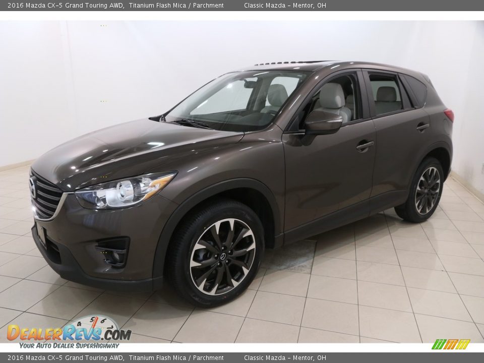 2016 Mazda CX-5 Grand Touring AWD Titanium Flash Mica / Parchment Photo #3