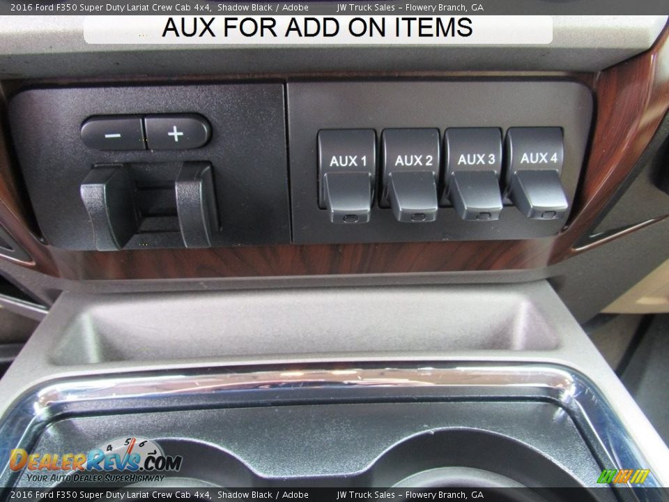 2016 Ford F350 Super Duty Lariat Crew Cab 4x4 Shadow Black / Adobe Photo #28