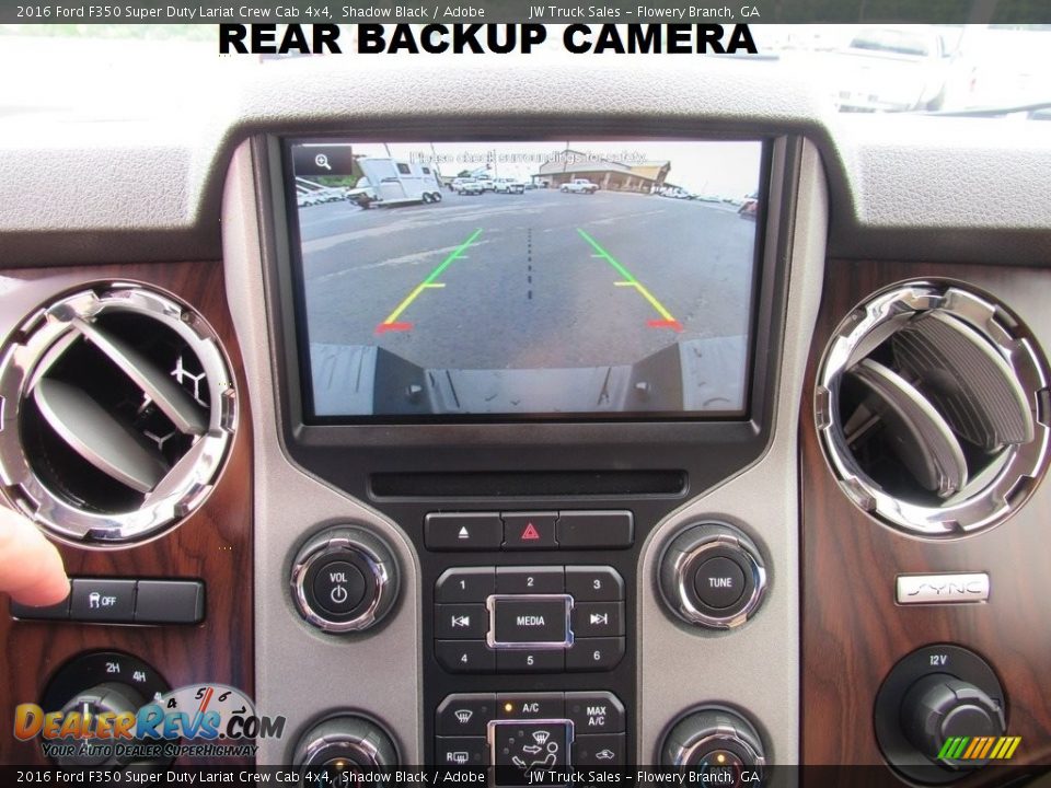 2016 Ford F350 Super Duty Lariat Crew Cab 4x4 Shadow Black / Adobe Photo #30