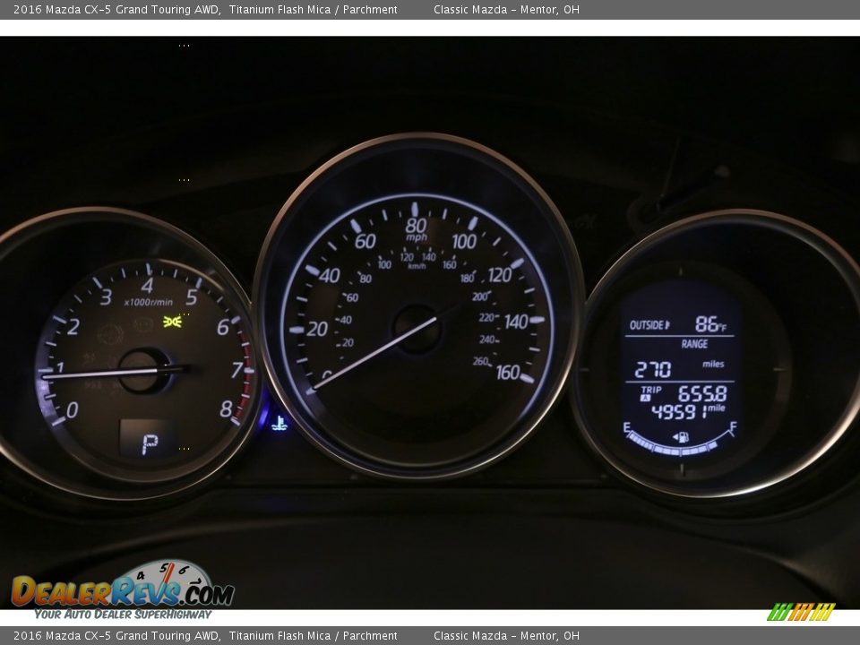 2016 Mazda CX-5 Grand Touring AWD Titanium Flash Mica / Parchment Photo #10