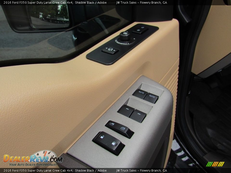 2016 Ford F350 Super Duty Lariat Crew Cab 4x4 Shadow Black / Adobe Photo #34