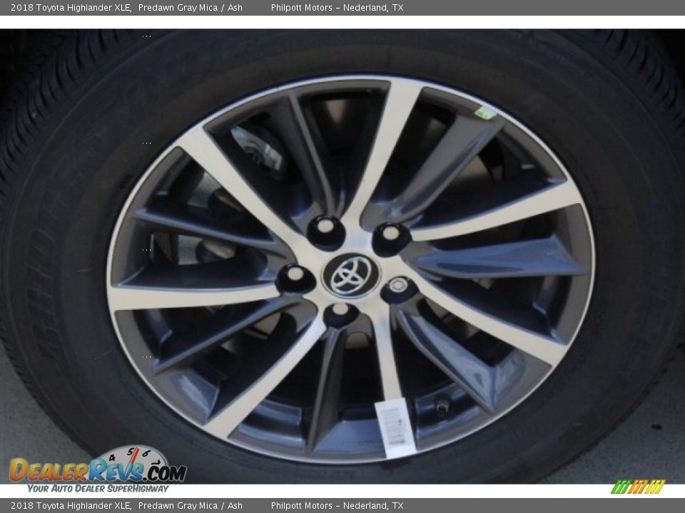 2018 Toyota Highlander XLE Predawn Gray Mica / Ash Photo #4