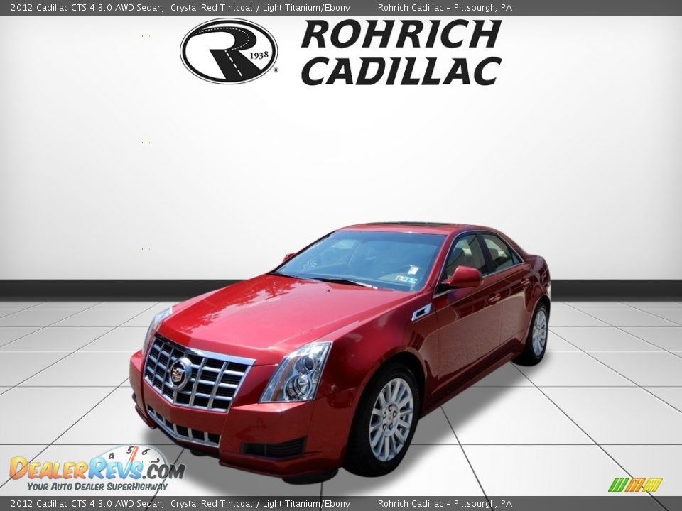 2012 Cadillac CTS 4 3.0 AWD Sedan Crystal Red Tintcoat / Light Titanium/Ebony Photo #1