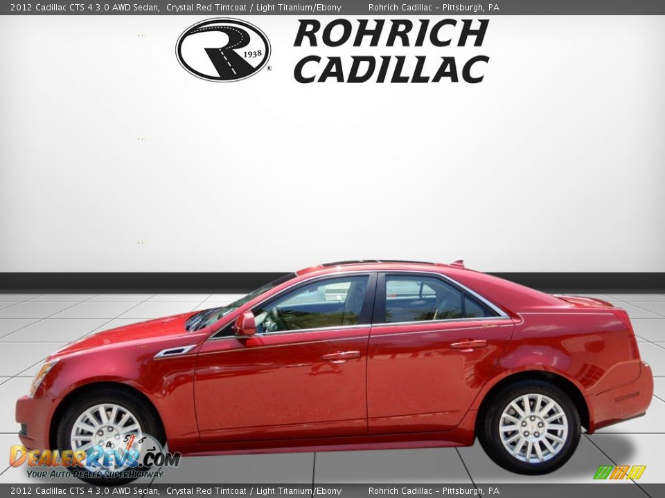 2012 Cadillac CTS 4 3.0 AWD Sedan Crystal Red Tintcoat / Light Titanium/Ebony Photo #2