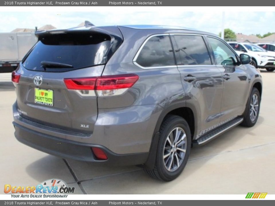 2018 Toyota Highlander XLE Predawn Gray Mica / Ash Photo #8