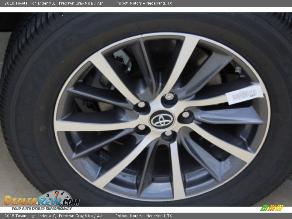 2018 Toyota Highlander XLE Predawn Gray Mica / Ash Photo #9