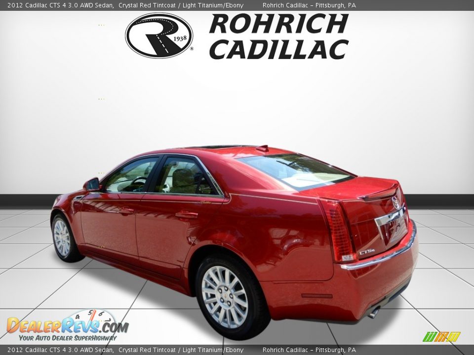 2012 Cadillac CTS 4 3.0 AWD Sedan Crystal Red Tintcoat / Light Titanium/Ebony Photo #3