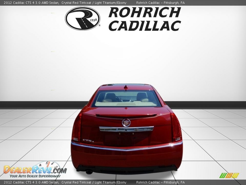 2012 Cadillac CTS 4 3.0 AWD Sedan Crystal Red Tintcoat / Light Titanium/Ebony Photo #4