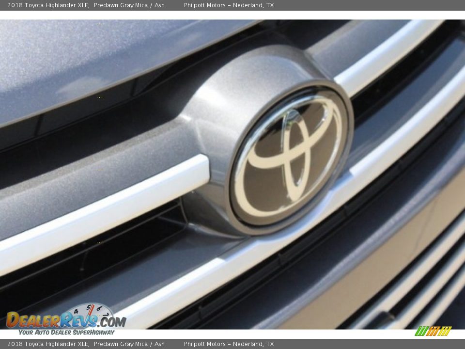 2018 Toyota Highlander XLE Predawn Gray Mica / Ash Photo #11