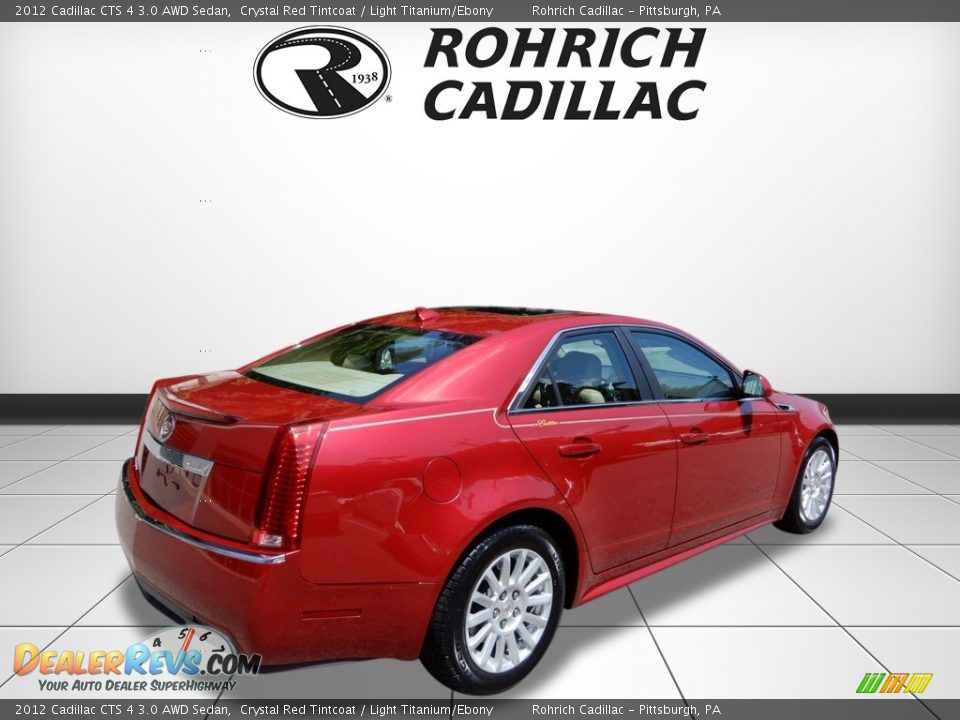 2012 Cadillac CTS 4 3.0 AWD Sedan Crystal Red Tintcoat / Light Titanium/Ebony Photo #5
