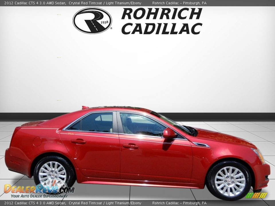 2012 Cadillac CTS 4 3.0 AWD Sedan Crystal Red Tintcoat / Light Titanium/Ebony Photo #6